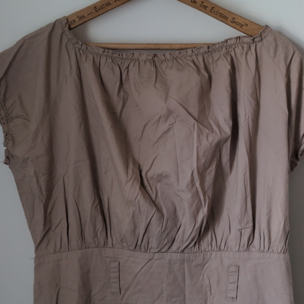 Newport News Women's Size 18 Cotton Blend Elastic Neck Dress - Picture 8 of 8